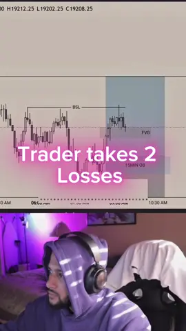 Took two unnecessary losses today, it goes to show that when you think you have probabilities in both directions, it’s best to either stick with one or with none.#daytrader #trading #forex #futures #fundedtrader #fx 
