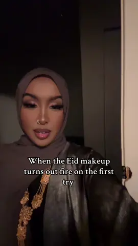 @Huda Beauty Matte Obsessions eyeshadow pallete really completed the look 😭❤️ #eid #eidmubarak #fyp #eidmakeup #somalitiktok #abaya #makeup @hudabeautyshop 