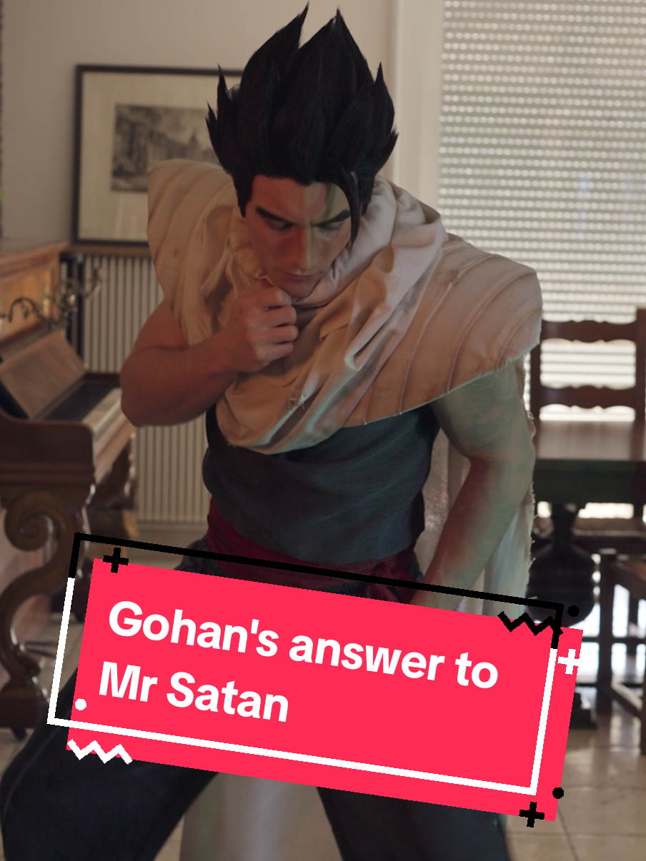 Gohan's answer to Mr Satan dance challenge...Poor Videl. #dbz #dragonball #gohan #gohancosplay #cosplay #dance 