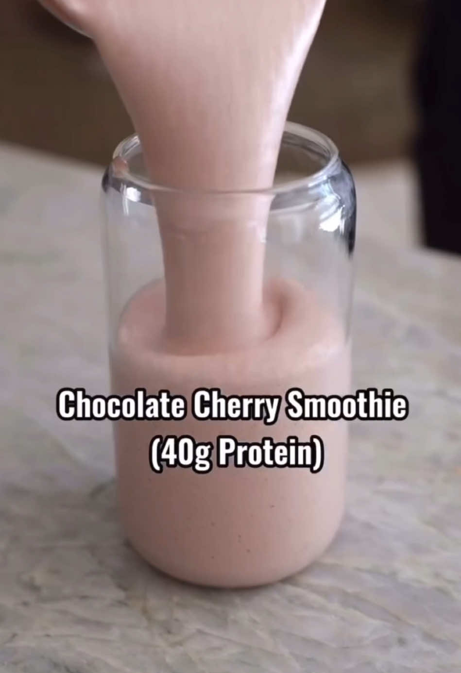 Chocolate Cherry Protein Shake! #foodrecipe #GymTok #Fitness #proteinshake #GymLife #foodlovers #smoothie #healthfood #healthyliving #protein #foryoup 