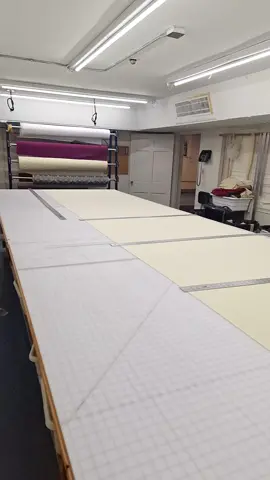 A cutting room here at the guild! #sewing #sewingmachine #garments #fabric #fashion #vestments #seamstress #cuttingroom 