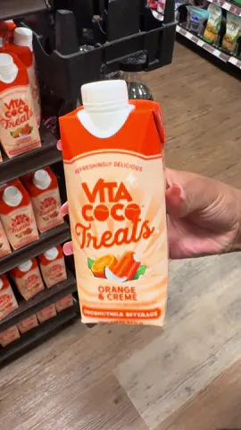 AS I EXPECTED! The orange and creme #vitacoco coconut water flavor is spectacular!😭🧡 And the display is not hard to miss so go to your local grocery store and try this flavor TODAY!!! @Vita Coco  #vitacocotreats #vitacocopartner #drinktok #coconutwater 