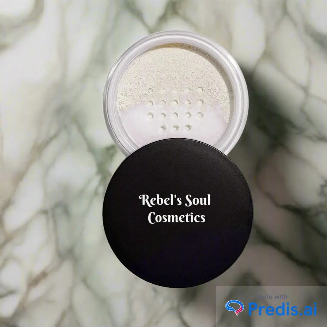 Achieve a flawless finish with Translucent Loose Powder! 🌟 Its finely milled formula sets makeup, blurs imperfections, and provides a natural matte look. Perfect for a seamless, airbrushed appearance all day . . Check Here - https://rebelssoulcosmetics.com/products/translucent-loose-powder #madewithpredisai