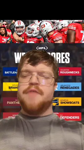 #greenscreen week 1 UFL scores #football #footballtiktok #sportstiktok #footballseason #sports #birmingham #michigan #panthers #USFL #XFL #stlouis #battlehawks #sanantonio #brahmas #arlington #renagade #memphis #showboats #HuluChippendalesDance #KAYKissCountdown #GamingOnTikTok 