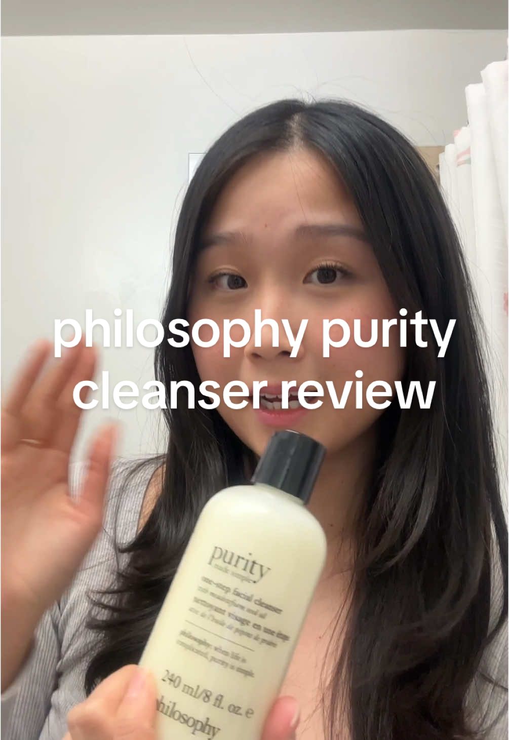 skin is feeling luscious after @philosophy’s purity cleanser!! so gentle and perfect for sensitive skin 🤍 #lovephilosophy #gentlecleanser #skinbarrier #gifted 