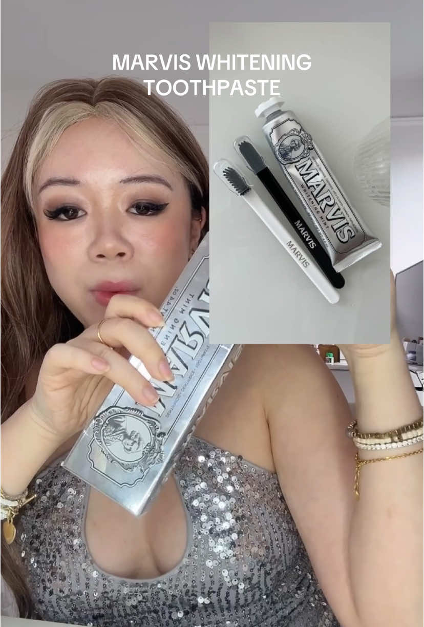 I love the Marvis whitening toothpaste, and you can get it on here now! I haven’t been able to use this in the last two years so so glad I was able to get my hands on it!  ##marvistoothpaste##marvis##tiktokshopcreatorpicks##tiktokshopspringglowup##spotlightfinds##springtok##TTSLevelUp