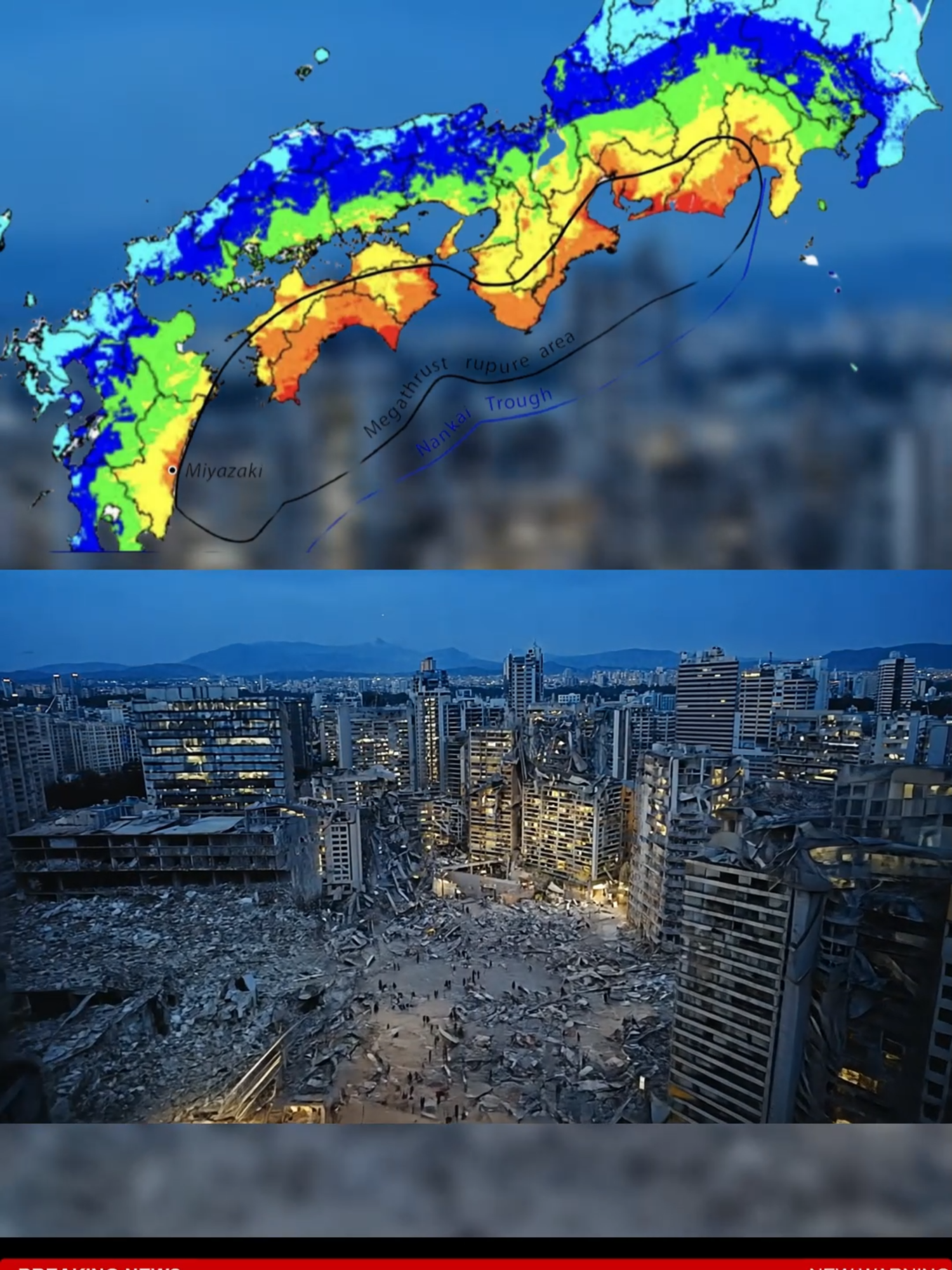 🌋 Japan has issued another major disaster warning. This time it is for a potential magnitude 9 earthquake along the Nankai Trough. A new government report says nearly 300,000 people could be killed and over a million displaced. The chance of this megaquake hitting is now estimated at 80 percent. This follows recent alerts about a possible Mount Fuji eruption and national disaster simulations showing how quickly Tokyo’s infrastructure could collapse. Multiple warnings in just weeks. Japan is preparing for something serious. #Japan #Megaquake #NankaiTrough #AboveTheNormNews