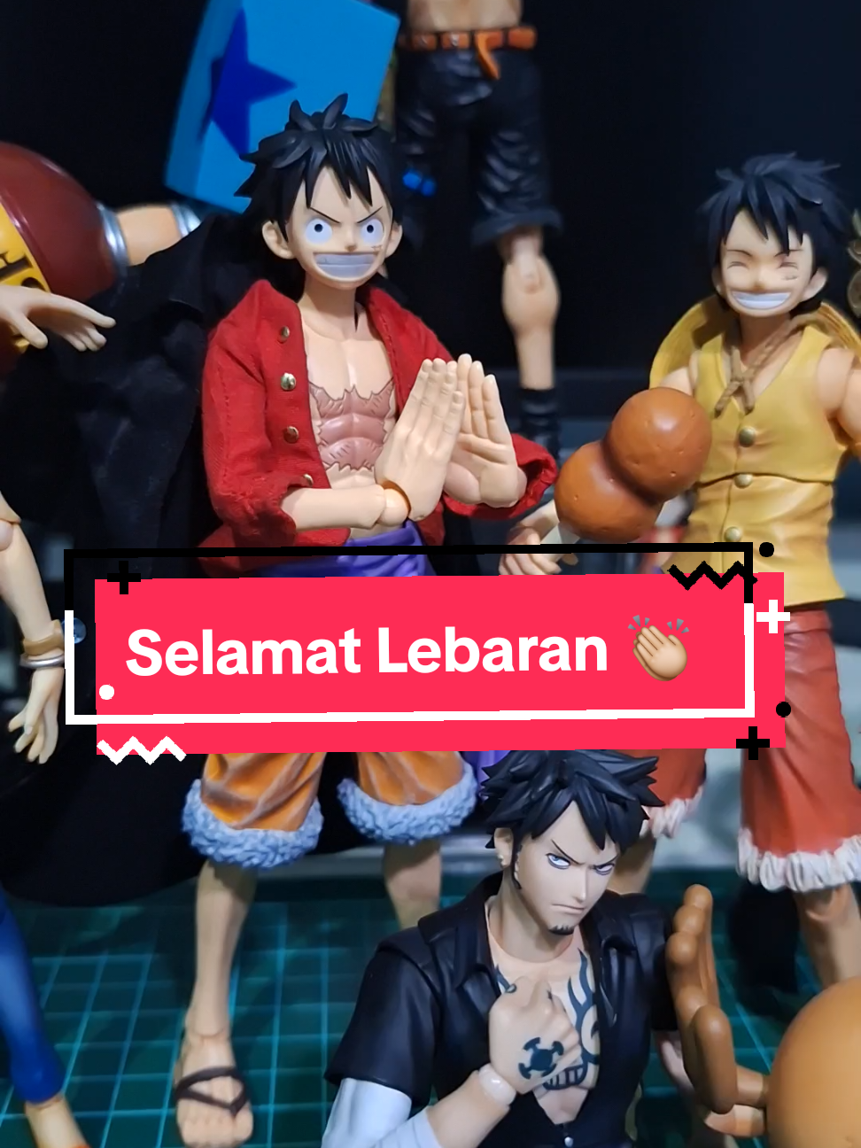 Lebaran Kru shp and friend #onepiece  #luffy #zoro #sanji #nami  #actionfigures #shf #vah 