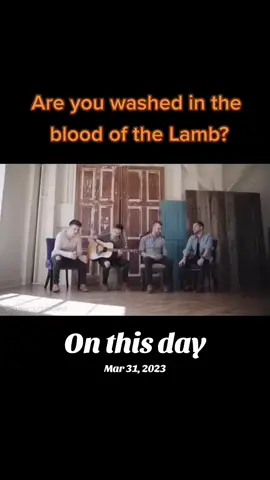 #onthisday  Are you washed in the blood of the Lamb? #areyouwashed? #bloodofthelamb 