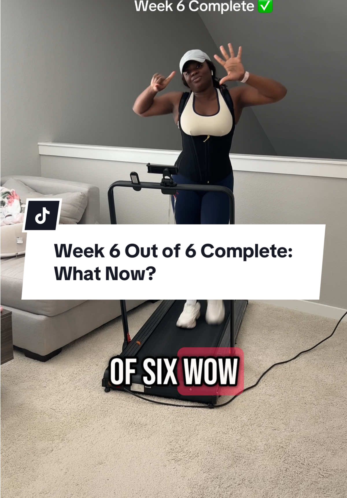 6 weeks complete ✅—all from just me and my home setup making it work. I’m thinking about doing Vlogs next? What say you ?  #creatorsearchinsights #PostpartumFitness #6WeekChallenge #HomeWorkoutRoutine #FitnessJourney #MomFitness #NoGymNoProblem #Week6Update #ConsistencyIsKey #FitnessVlog #StrongMomEra #PostpartumHealth #WorkoutAtHome #FromRoutineToLifestyle #MomLifeFitness