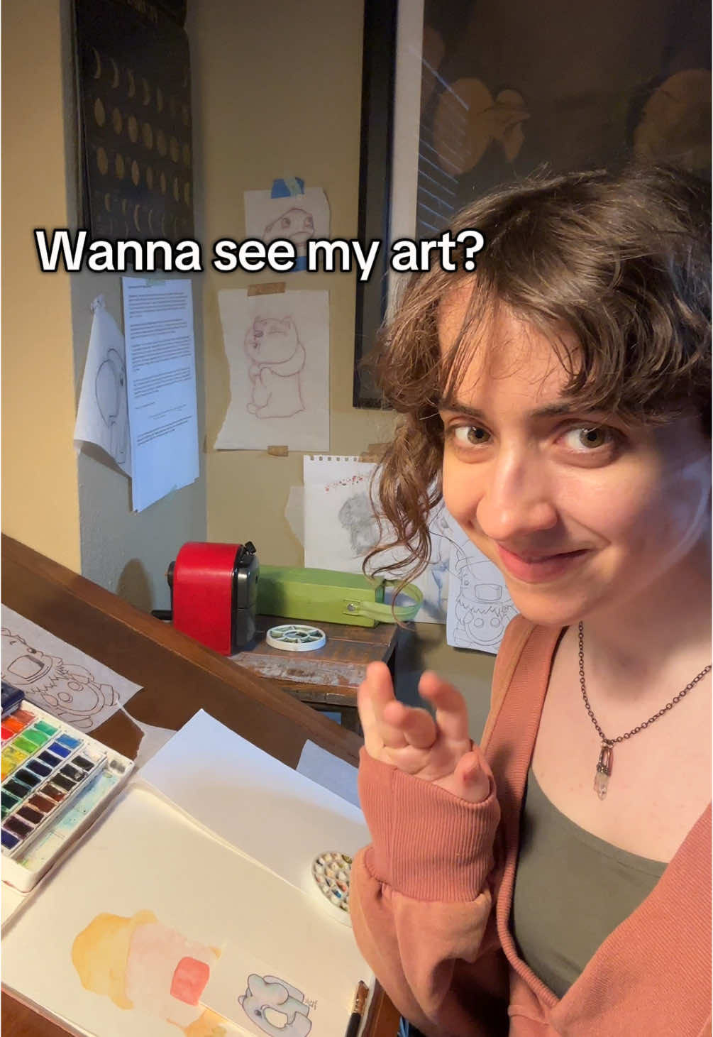Here’s a little look on who I am as an artist! Follow for more art and other cool stuff yay! #artistlife #nevergiveup #createyourworld