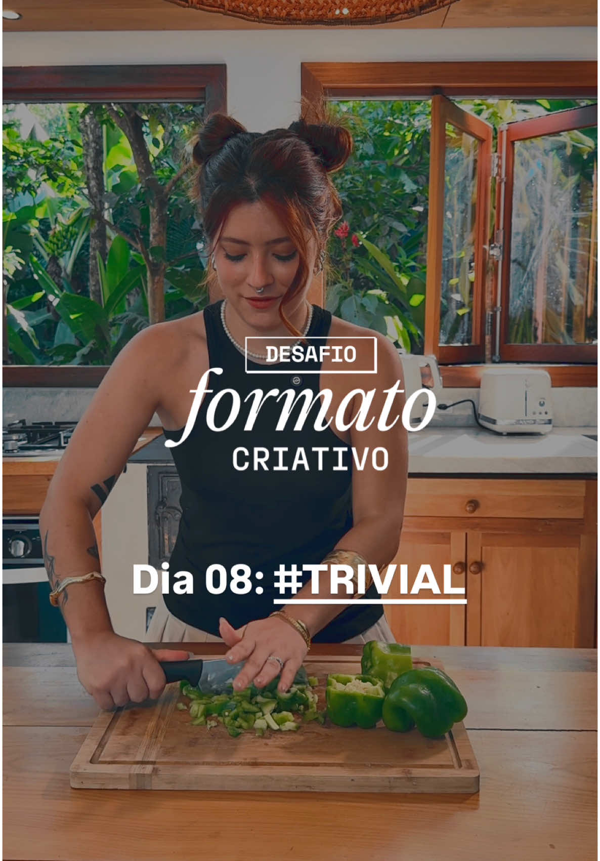 Esse formato acaba com a desculpa de falta de TEMPO, você pode gravar um vídeo toda manhã enquanto toma seu café, ou lavando a louça! Bora testar? juuemframes Do pimentão você pode fazer um vinagrete hahahahah eu vou me preparar para nosso encontro já já