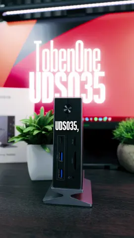Ahora si me gusta programar🧑🏻‍💻Un Docking station Thunderbolt 4 de 14 puertos, diseñada para convertir tu laptop en una verdadera estación de trabajo profesional, digna de un sueldo de senior. @TobenONE  #tobenoneuds035 #thunderbolt4 #setupgamer #programacion #techreview #dockingstation #workstation #productividad #developer #usbchub #programador #hardwarepc #organizacion #tobenone #tecnologia