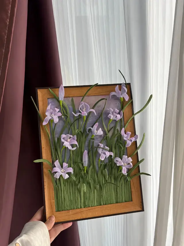 Mẫu tranh hoa nhẹ nhàng, đơn giản cho mấy b tham khảo, lưu vào và làm thôi #tranhhoa3d #tranhhoakemnhung #tranhhoa #kemnhunglamhoa #kozihandmadeshop #kozimehandmade 