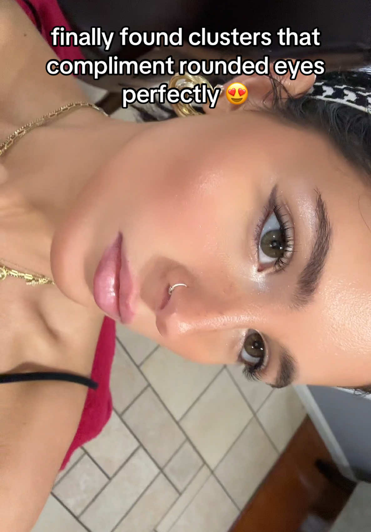 these lashes are a game changer #roundeyes #lashextensions #lashclusters 