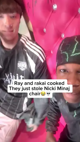 Ray and rakai cooked  They just stole Nicki Minaj  chair😭💀#fyp #rayasianboy #viral #kaicenat #rakai #nickiminaj 