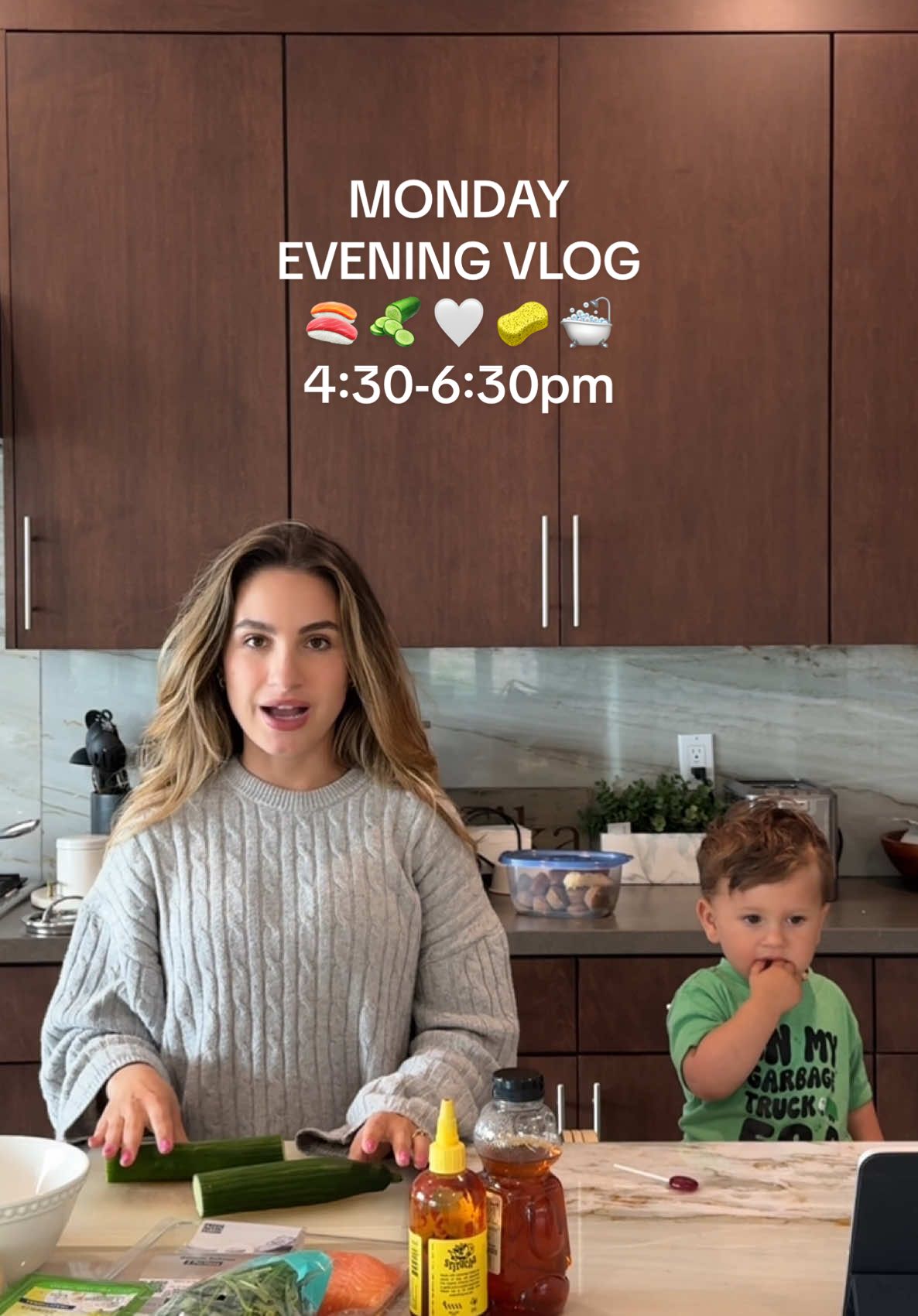 Were we the only ones to have a Monday-y Monday? #eveningvlog #toddlermom #momtok #momsover30 #toddlermeals #momlife 