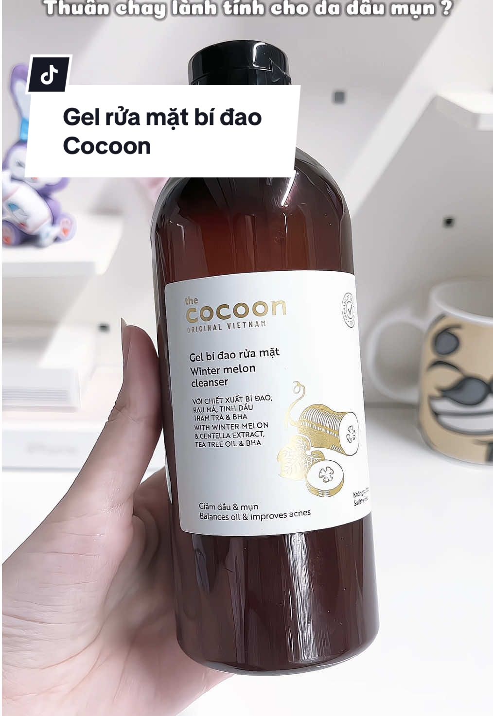 Gel bí đao rửa mặt Cocoon 🍃 sản phẩm thuần chay dành cho da dầu mụn #cocoon #cocoonvietnam #viral #review #xuhuong #beautycare #skincare #gelruamat 