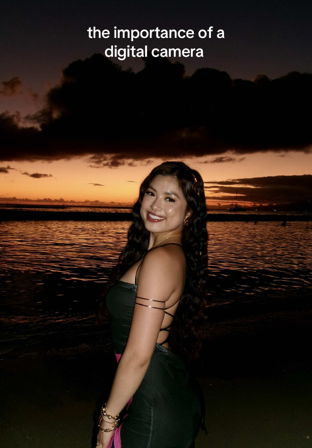 insta saw it first 😛 #kodakpixprofz45 #digitalcamera #sunset #fyp #vacation #hawaii #beach #canong7x 