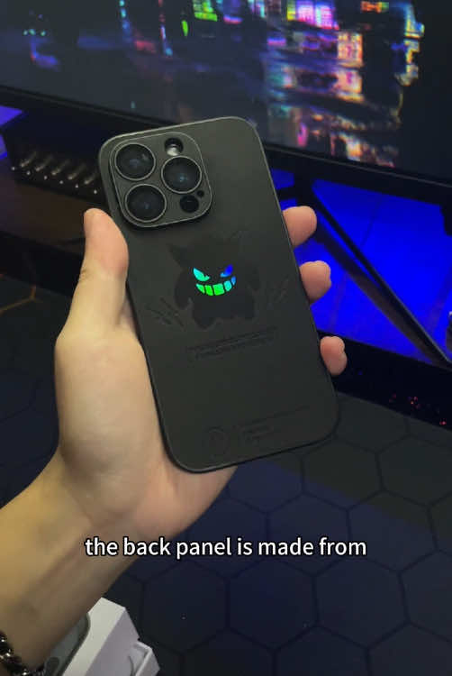 😈 Bro, this Gengar laser case is next-level cool!🔥#fyp #iphonecase #iphone #tiktok #foryou #phonecase 