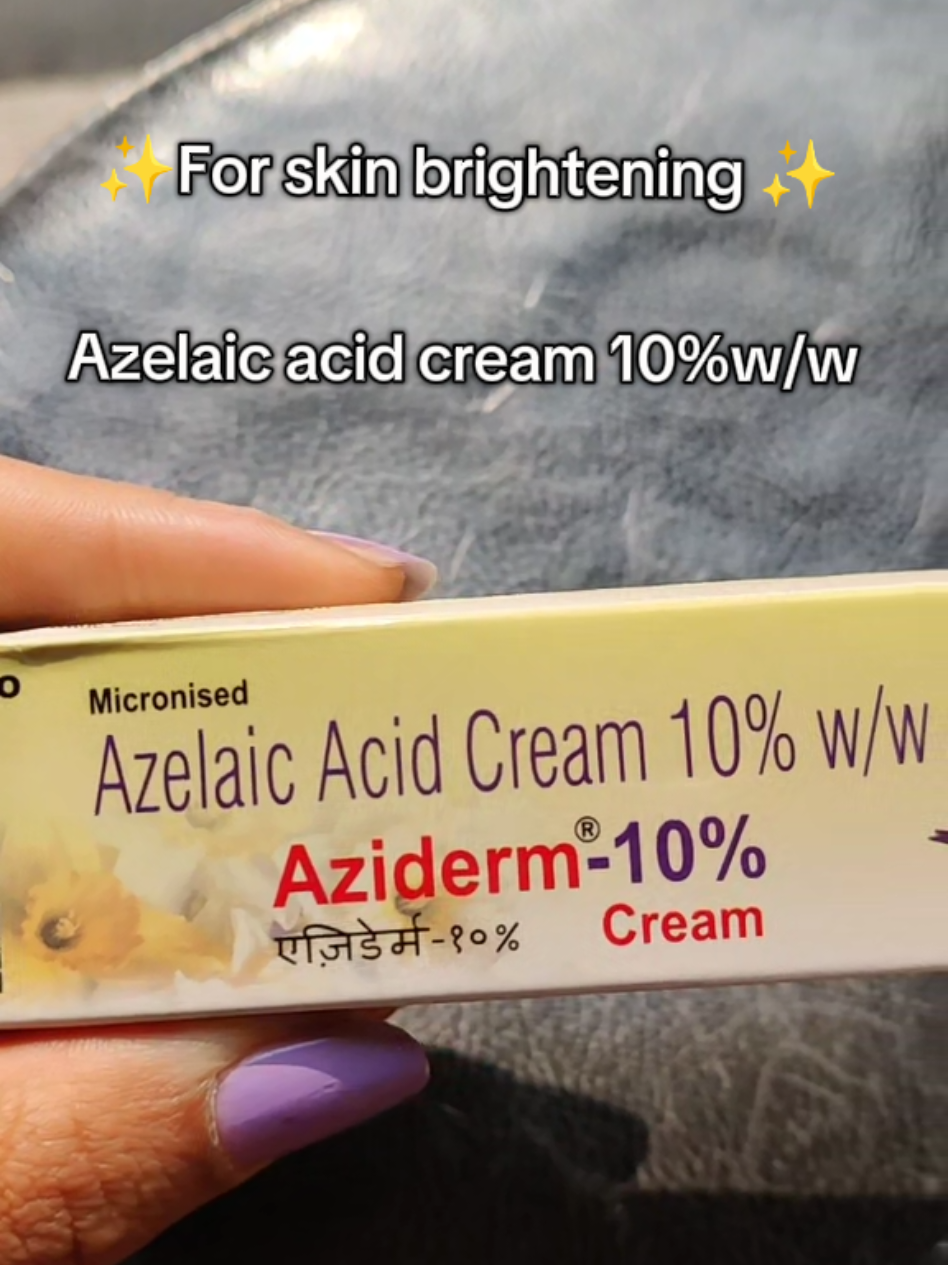 Azelaic acid cream 10% Dm for queries and order 💌  Delivery all over Nepal 🚚  #fyp #foryou #azelaicacid #aziderm #medicated #pharmacy #skinproducts #skinbrightning 