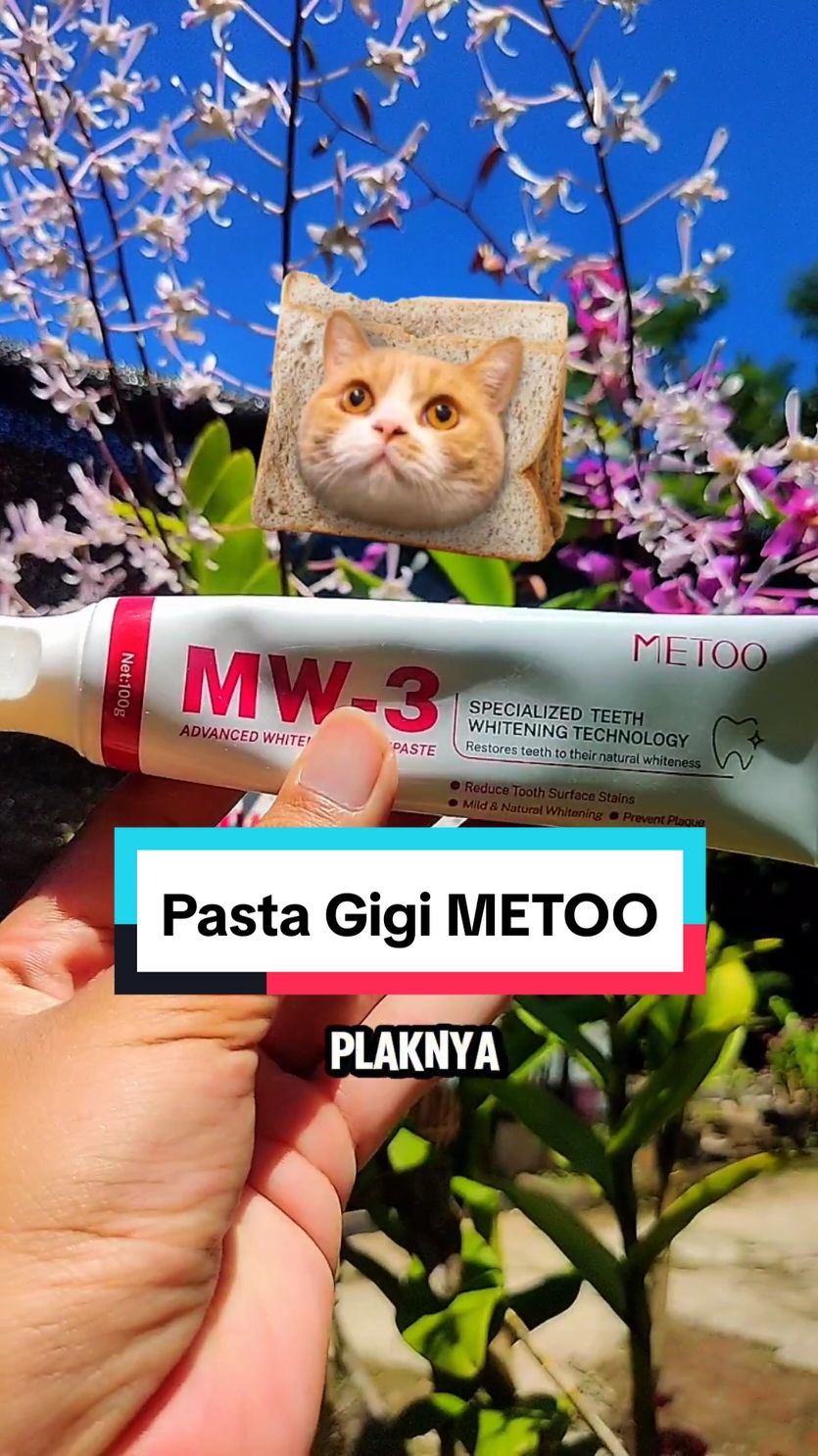 Atasi masalah mulut dengan pasta gigi METOO 😎.  #pastagigi #pastagigimetoo #pastagigipemutih #metoosmile 