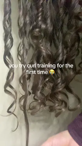 i am not doing this for a few months, it look so bad n clumpy💀 #damage #curltraining #fyp #trend #waves #2c #relatable #tips #wavy #curly  