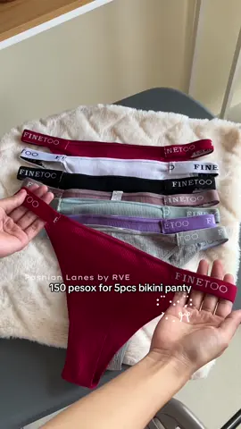 Lakas maka-sexy tlaga noh bag gantong suot mo na bikini underwear. Pang mall quality rin tlaga pag Finetoo underwear tapos super affordable lang. #bikinipanty #bikiniunderwear #womensunderwear 