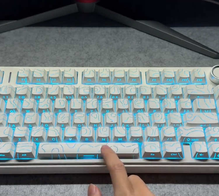 Aula f75 bản mới tinh xuyên led âm hay phím quá đẹp #banphim #banphimco #banphimgaming #aulaf75 #keyboard 