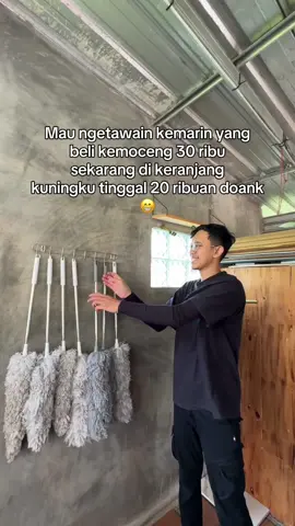 cuma 20 ribuan, buruan cek keranjang kuning! #fyp #kemocengmicrofiber #kemocengpanjang #murah 