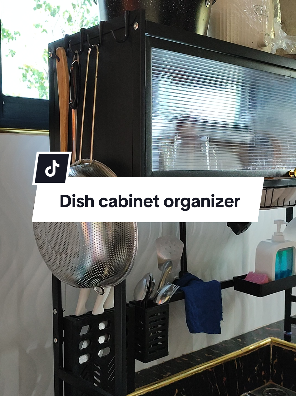 Kitchen over the sink dish cabinet organizer #kitchenorganizer #overthesinkdishrack #dishcabinet 