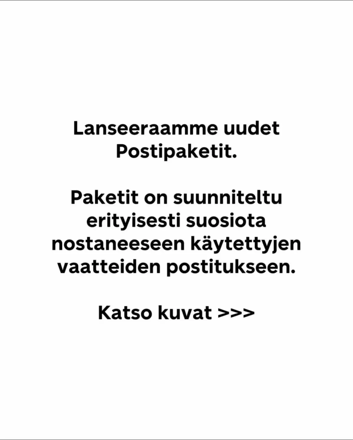 Esittelyssä uudet Postipaketit! 😍 Suunnittelimme paketit vastaamaan kuluttajien toiveita ja nykyajan trendejä – erityisesti käytettyjen vaatteiden kauppaa varten. Kommentoi minkä näistä sä vastaanottaisit mieluiten! 🧡 #Posti 