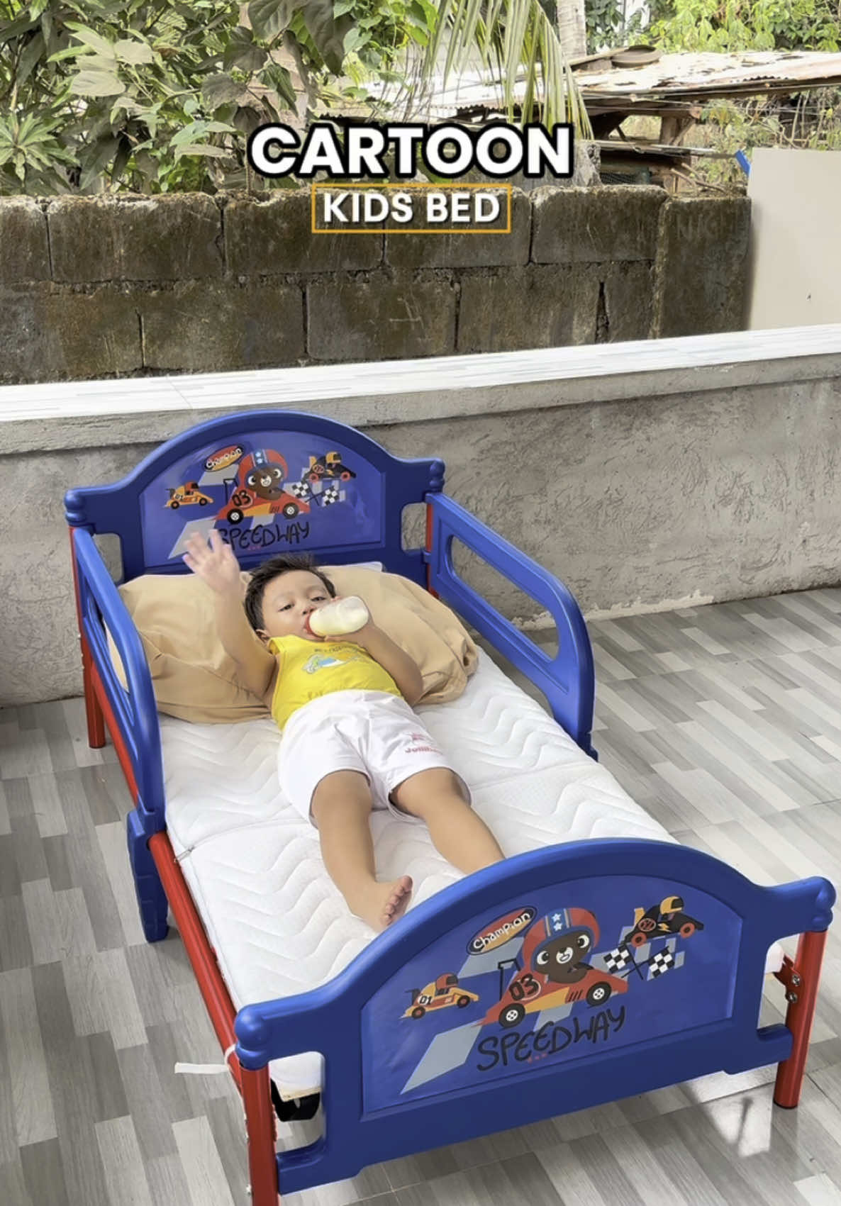 Cute naman ng Kid's Bed na 'to 🥰 #cartoonkidsbed #kidsbed #bedforkids #babybed 