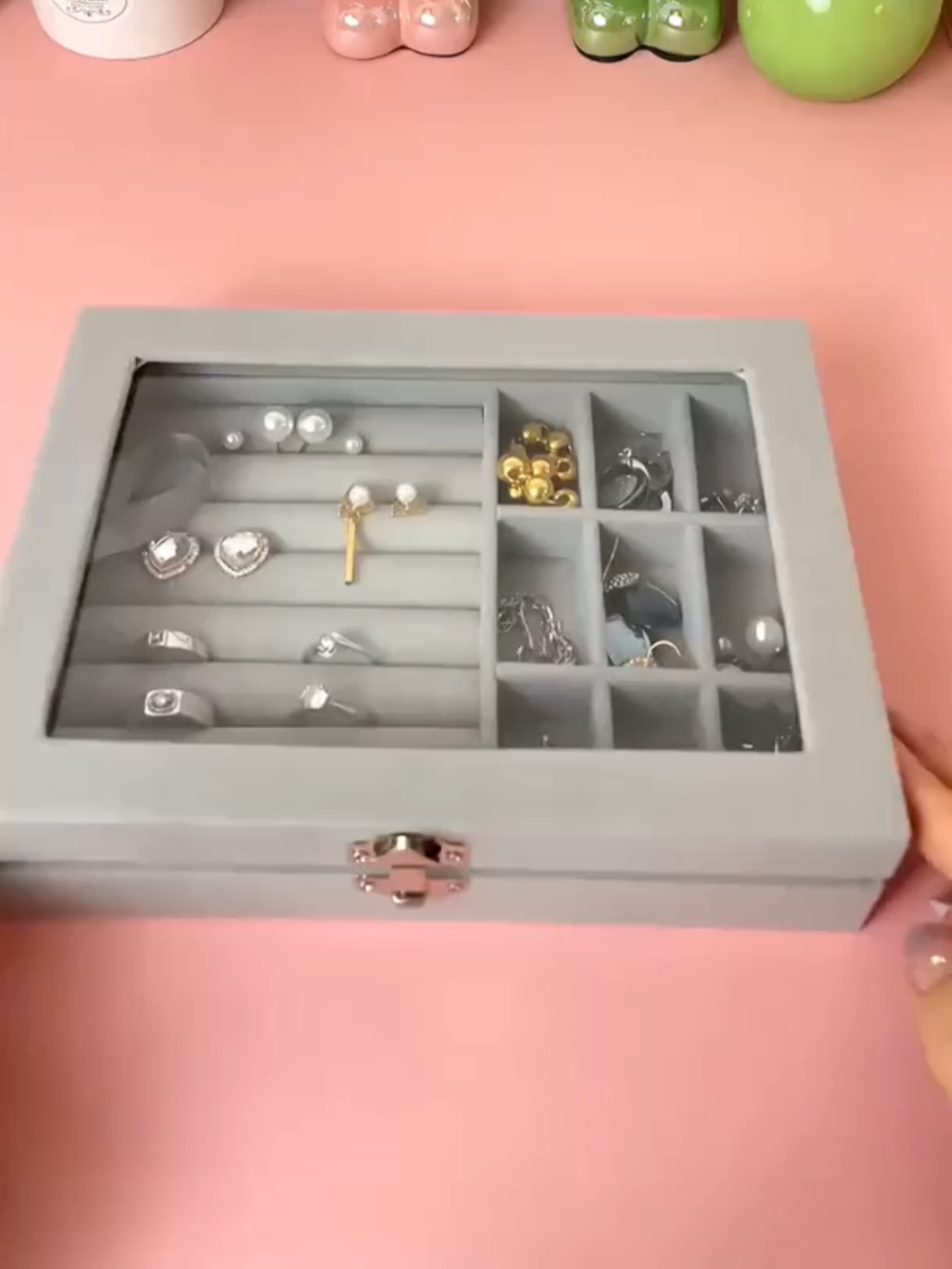 Từ ngày có chiếc hộp này trang sức của vợ tôi đã gọn gàng hơn #review #hopdungtrangsuc