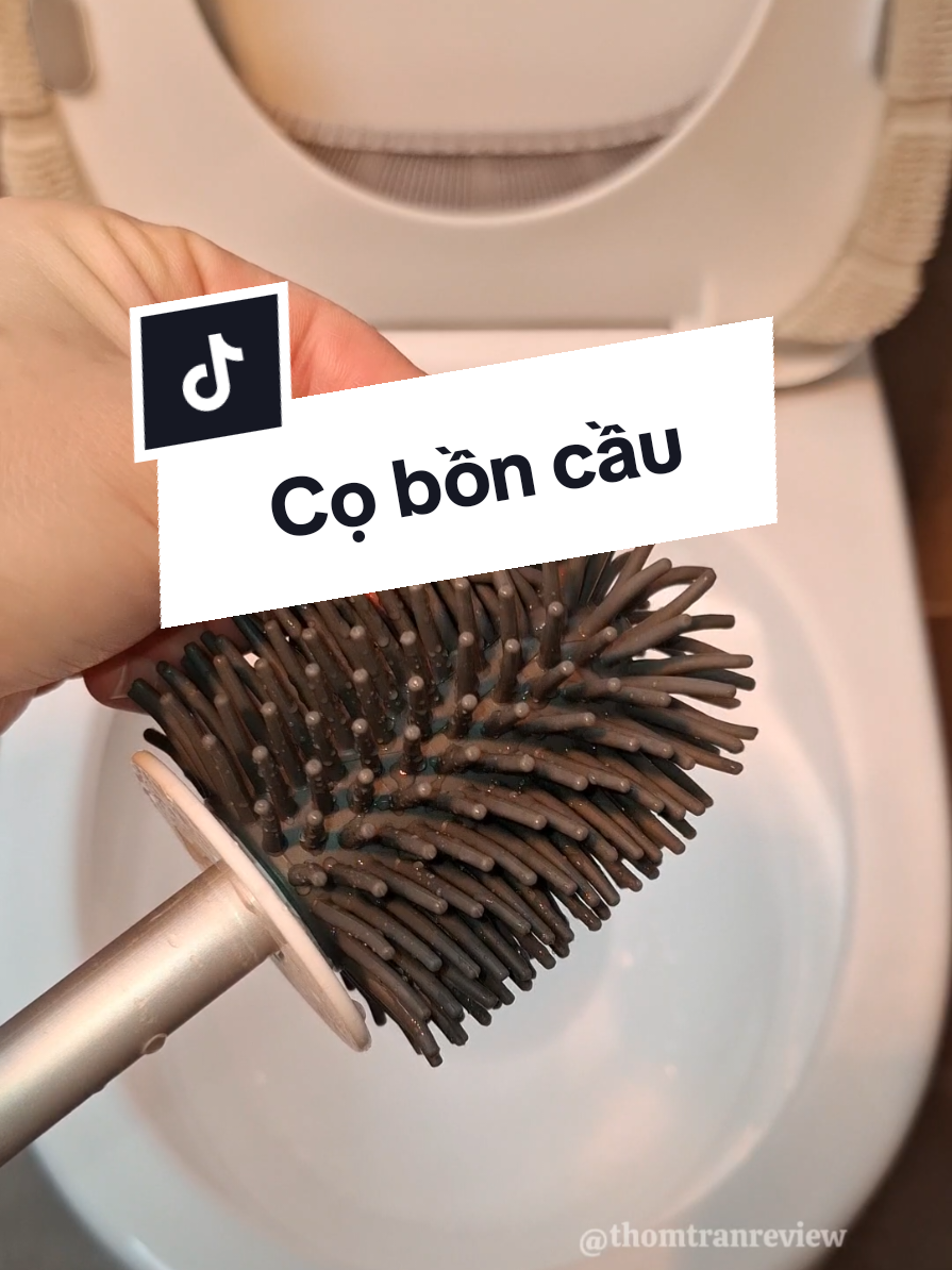 Bộ cọ bồn cầu treo tường này 10 điểm không có nhưng #coboncausilicon #coboncauparroti #giadungthongminh #giadungtienich #thomtranreview 