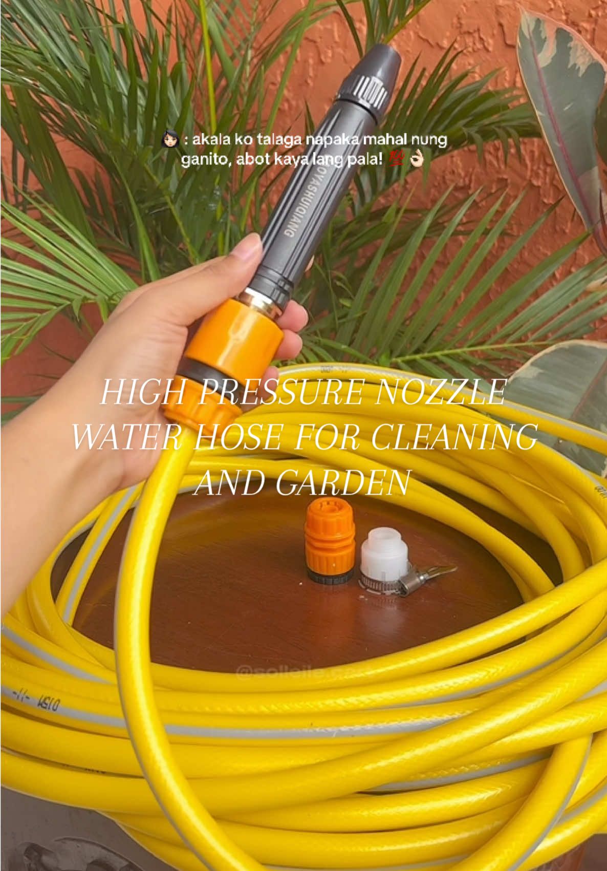 HIGH PRESSURE NOZZLE WATER HOSE FOR CLEANING AND GARDEN #hose #highqualityhose #highpressurenozzle #highpressurehose #fyp 