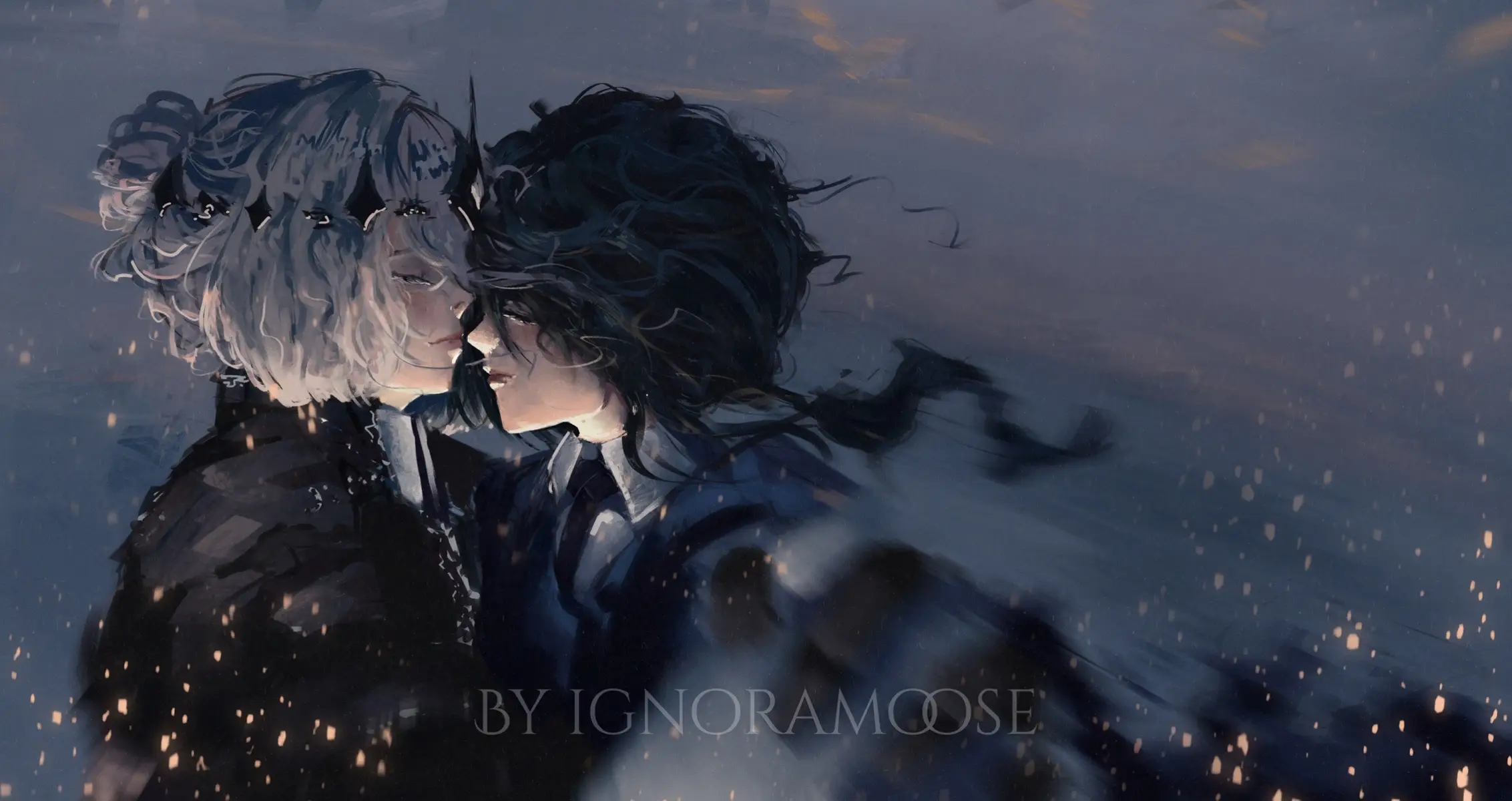 Shadow slave: Sunny and nephis dancing to celebrate the end of volume 9! #shadowslave #shadowslavefanart #fanart #webnovel #lightnovel #sunless #nephis #digitalart #art #drawing 