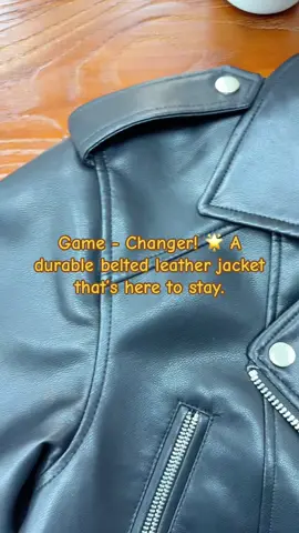 #BeltedLeatherJacket #LeatherJacketLove #JacketInspo #LeatherFashion #StatementJackets #EdgyOuterwear #TrendyJackets #MustHaveJacket #StreetStyleLeather #AllSeasonJackets 