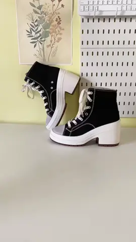 So classy #shoes #shoesforwomen #canvasshoes #canvasshoeswithheels #sneakers #fypage 