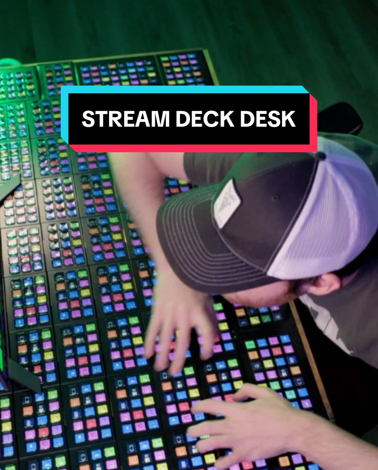 Introducing Stream Deck Desk. Over 1,200 customizable keys, full Stream Deck integration, and peak productivity built right in. Get yours now, link in bio.
