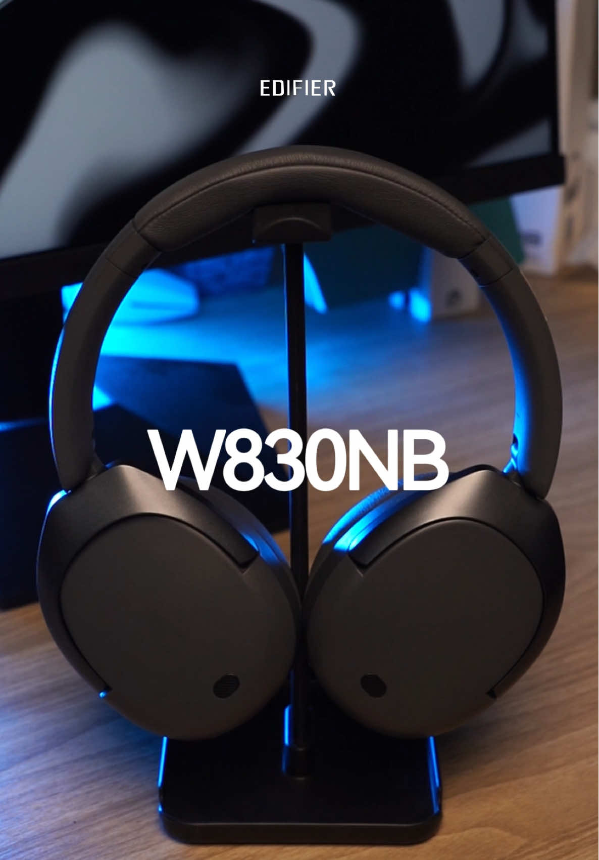 94 hours of non-stop clarity. 🎧 Edifier W830NB — because your playlist deserves to last as long as you do. #Edifier #Headphones 