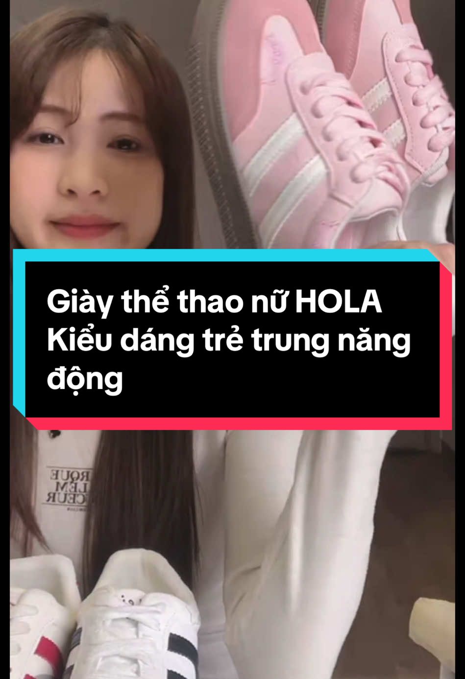 Giày thể thao nữ HOLA Kiểu dáng trẻ trung năng động#thuyreview96 #thoitrang #giaythethao #giaynuthoitrang #giaydepxinh 
