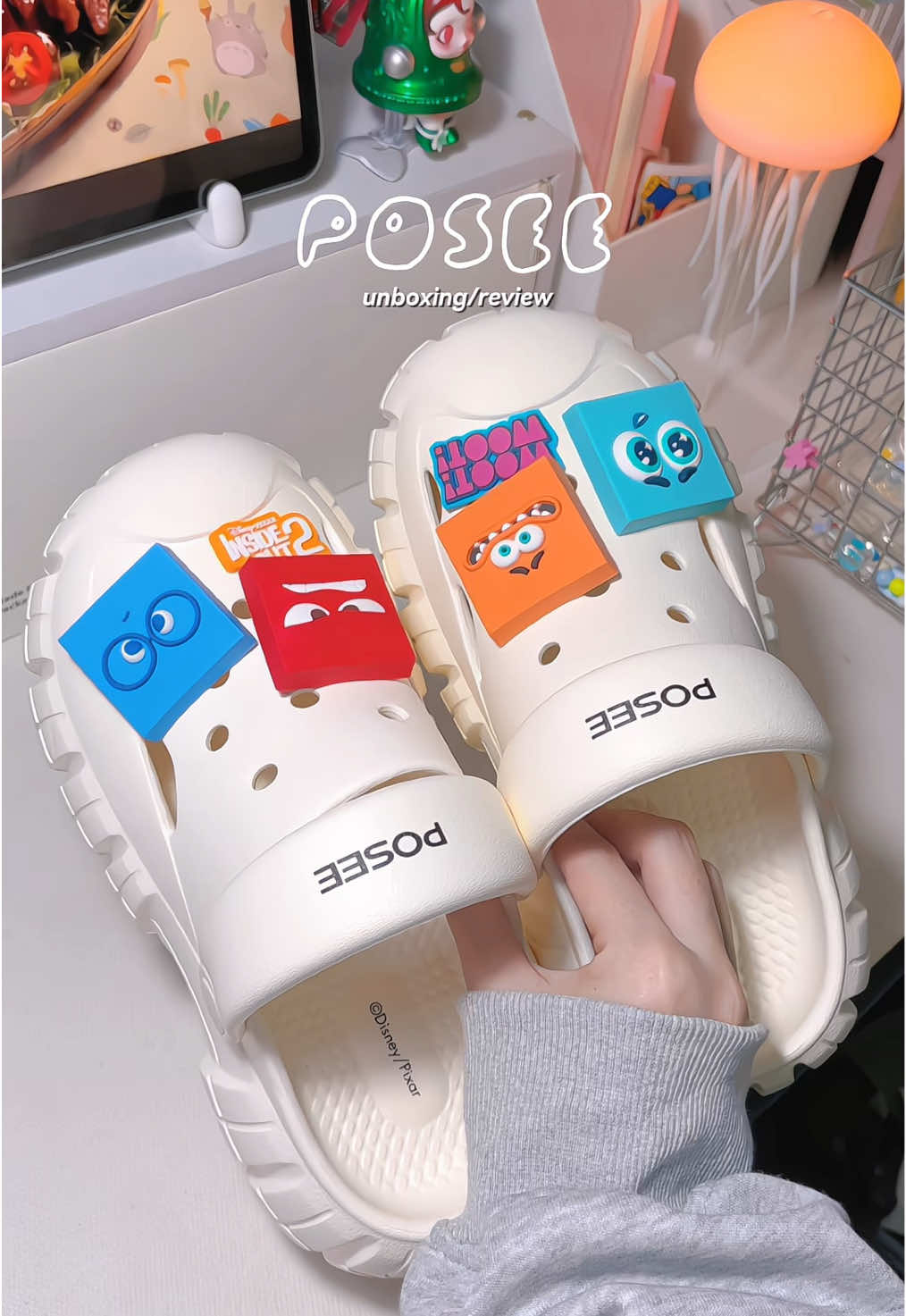Dép cute xĩu ó chùi uiii #posee #depposee #insideout #depchongtruot #tithoctiengtrung 