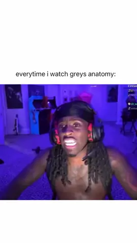 Greys anatomy is my lifeline ❤️‍🩹 #kaicenat #greysanatomy #comedy #reels #memes 
