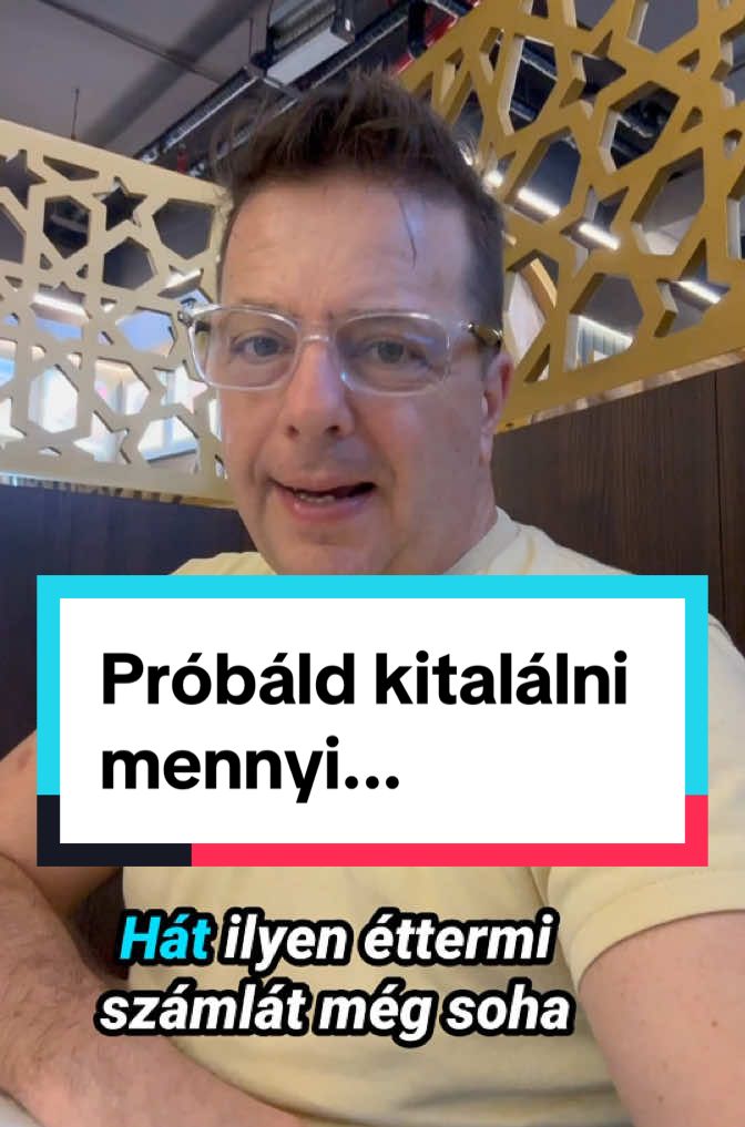 Ilyen éttermi számlát még soha nem kaptam.#dubai #etterem 