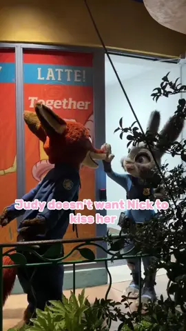 Judy doesn’t want to be kissed by Nick#judyhopps #disney #fyp #nickwild #zootopia #disneyworldsnacks 