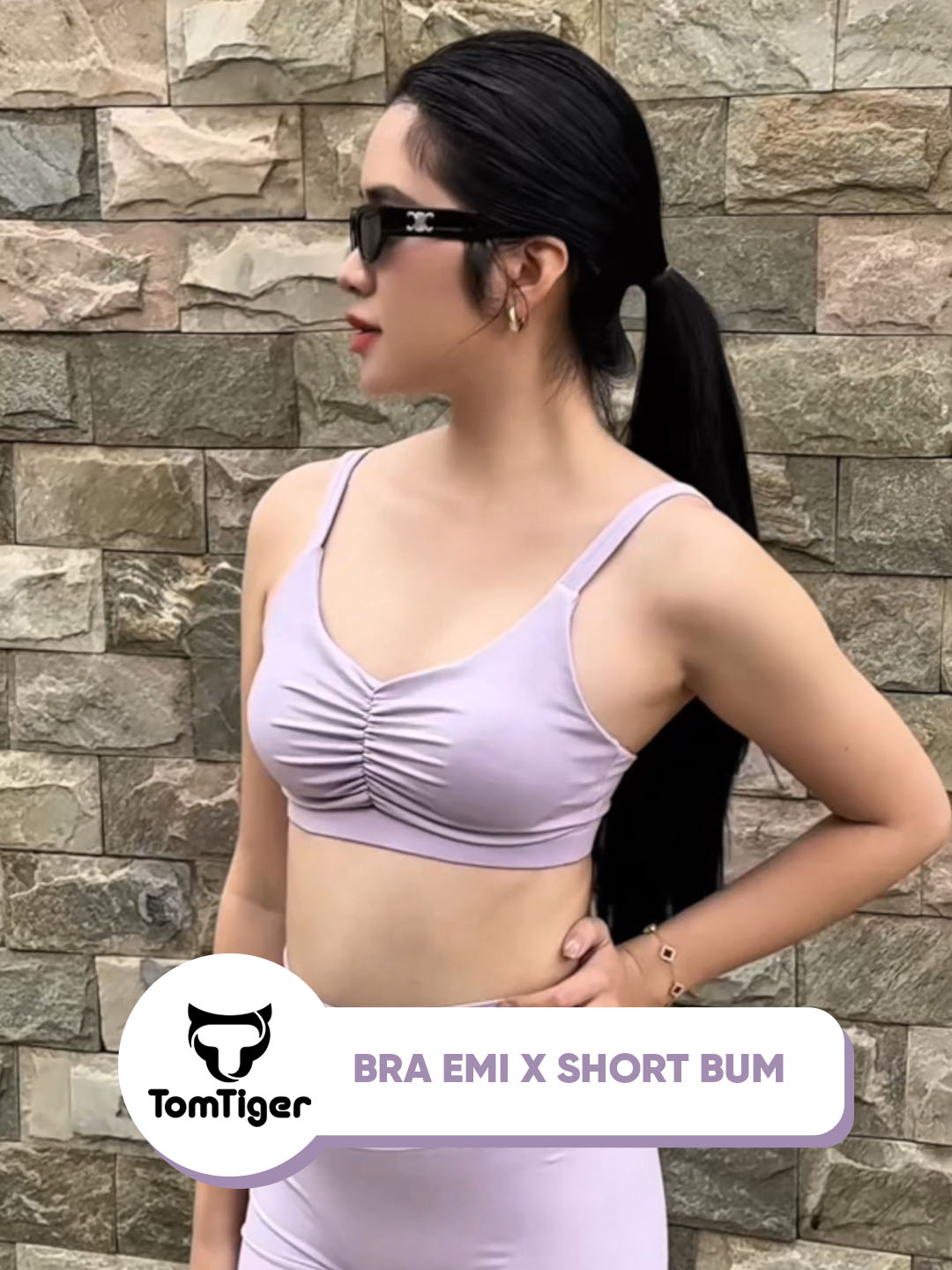 Bra Emi mix Shorts Bum tông tím chào hè nha các nàng ơi. Đồ tập gym, yoga, pickleball nhà SEY luôn sẵn nha. #Tomtiger #yoga #dotapgym #gymmotivation #dotapgymmuahe #bra_emi