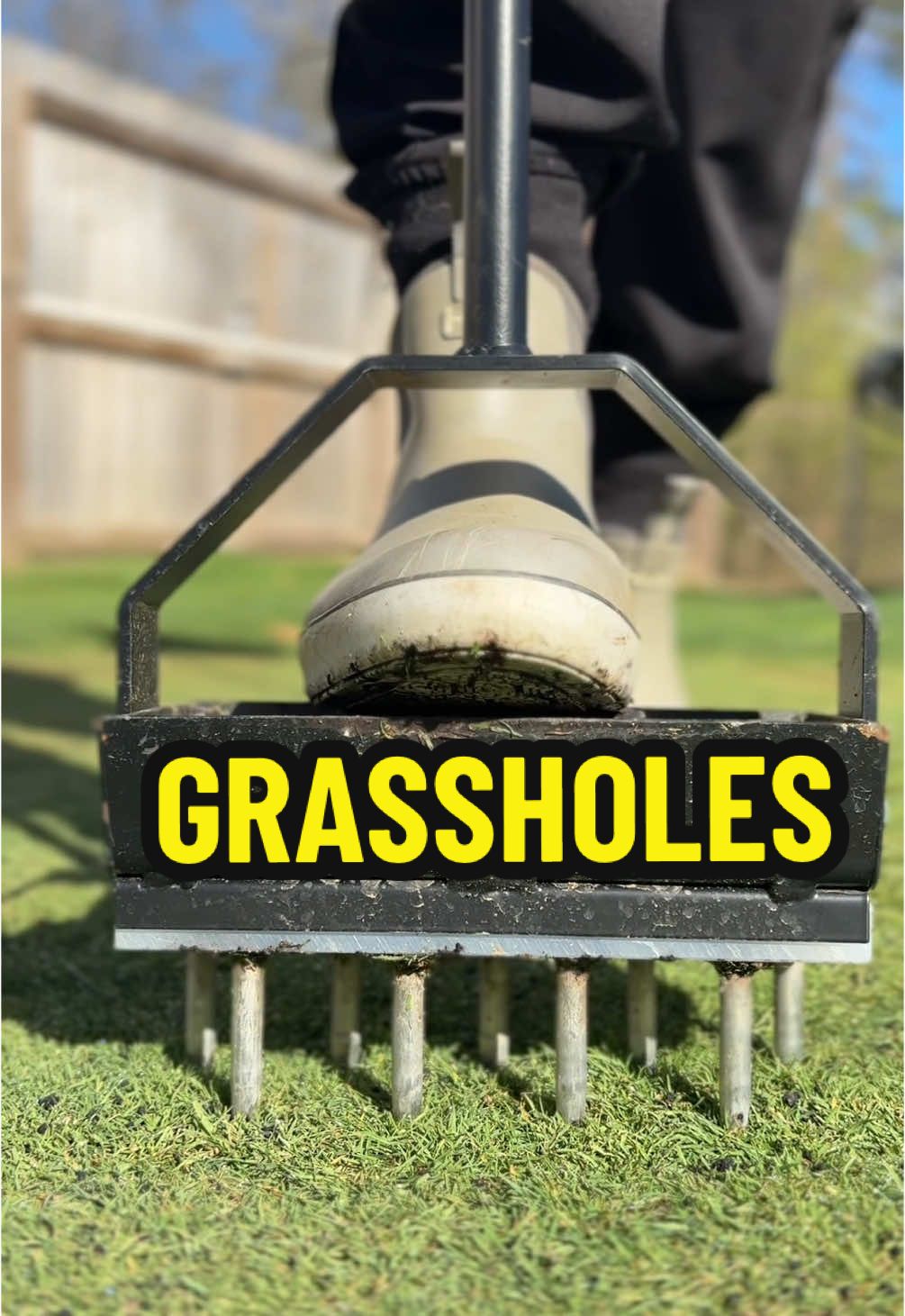The grasshole maker.  #lawn #lawncare #satisfying #aeration #golfcourselawn #grass @Standard Golf 