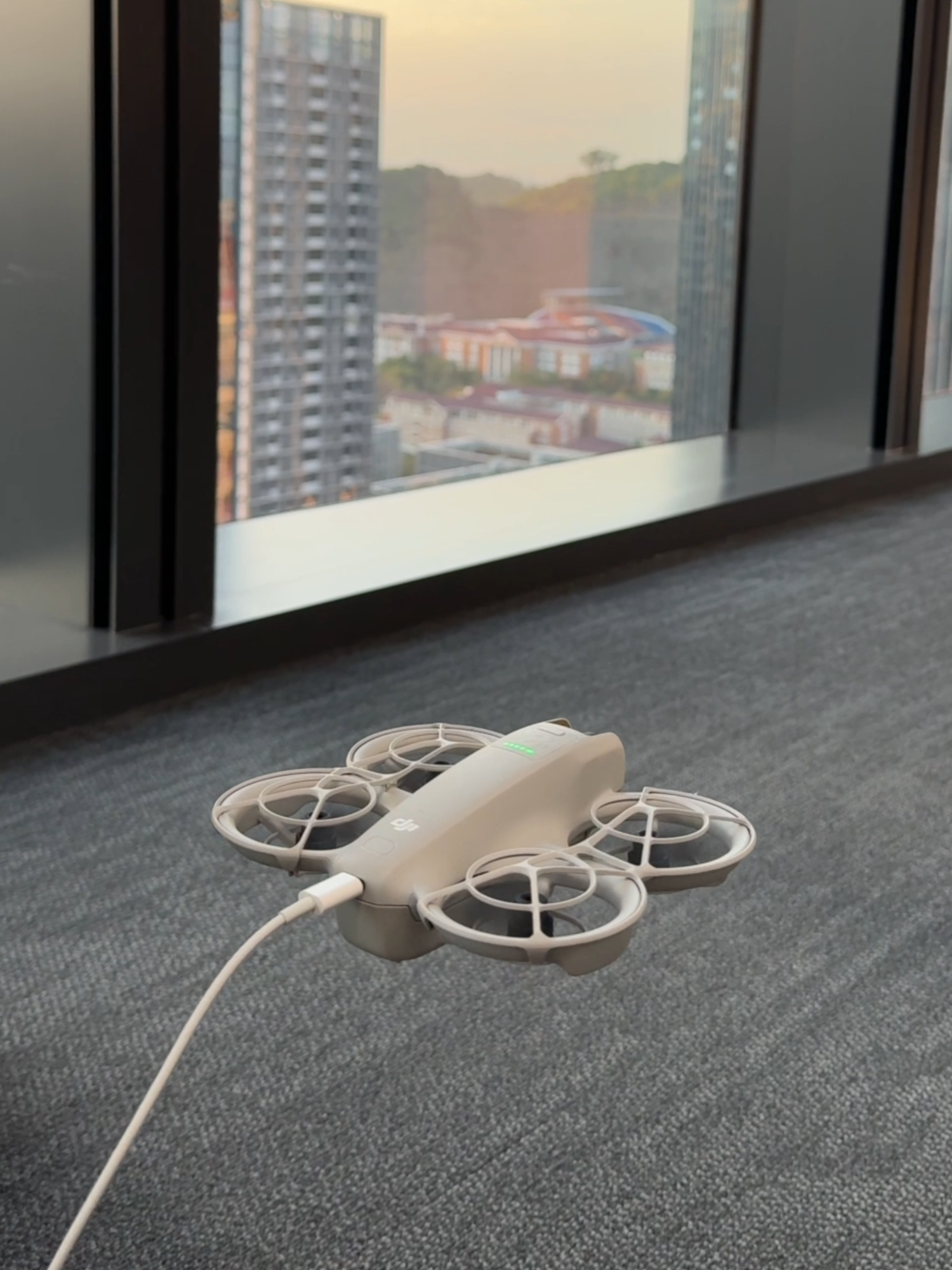 Daily routine? 🤔 When you live in 2050 and taking your drone for a walk is a norm! Which DJI drone is part of your daily routine? #djineo #dji #DailyRoutine