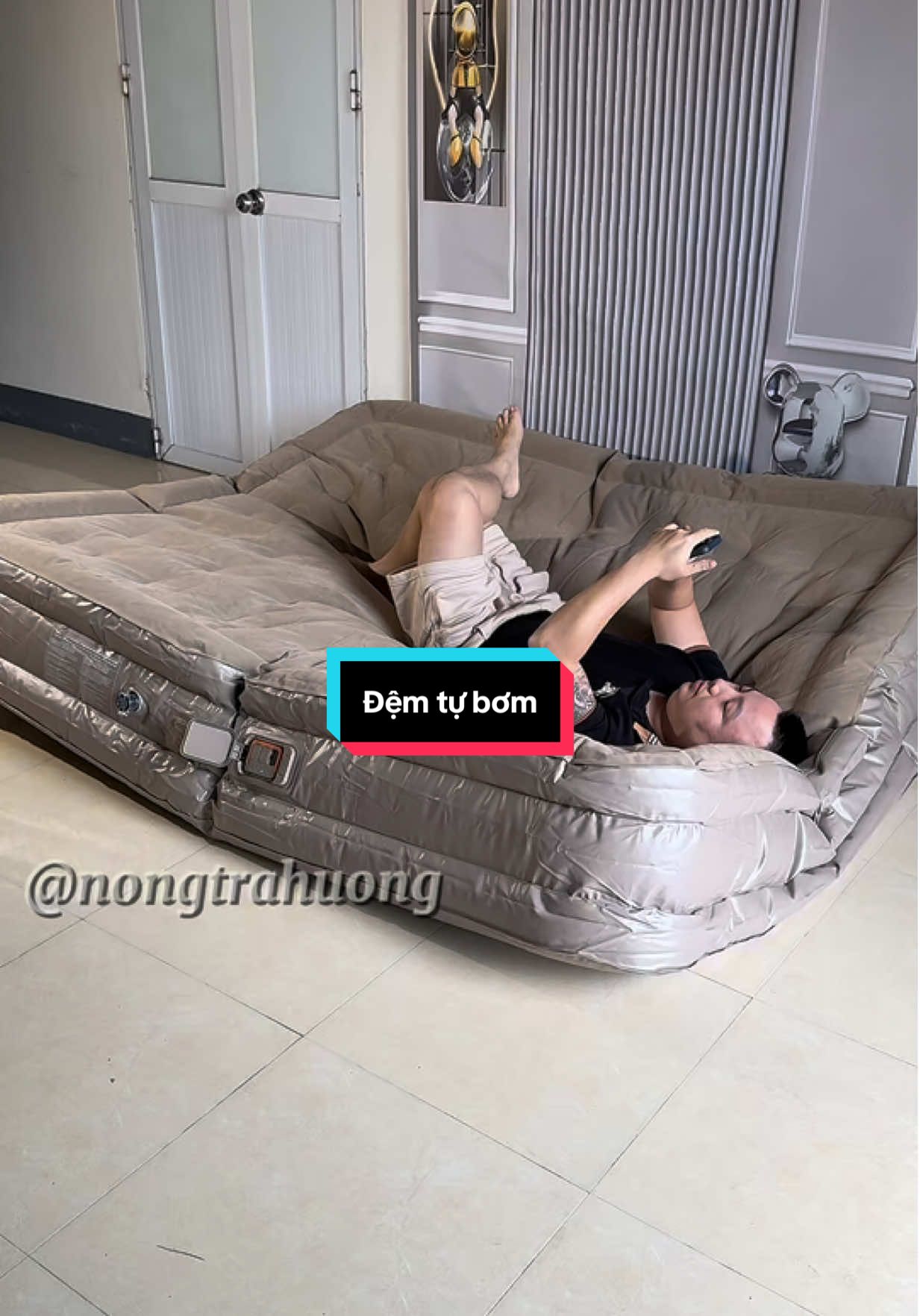 Đệm tự bơm #nongtrahuong #demhoi #demhoitubom #giuonghoitubom #giuonghoi #xuhuong #viralvideo 